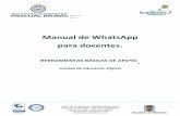 Manual de WhatsApp para docentes.