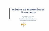 Módulo de Matemáticas Financieras
