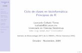 Ciclo de clases en bioinformática: Principios de R