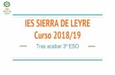 Curso 2018/19 IES SIERRA DE LEYRE