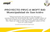 PROYECTO PRVC-II MOPT BID Municipalidad de San Isidro