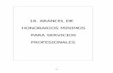18. ARANCEL DE HONORARIOS MINIMOS PARA SERVICIOS ...