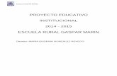 PROYECTO EDUCATIVO INSTITUCIONAL 2014 - 2015 …