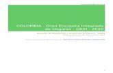 COLOMBIA - Gran Encuesta Integrada de Hogares - GEIH - 2020
