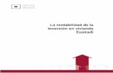 La rentabilidad de la inversión en vivienda Euskadi