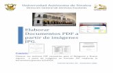 Elaborar Documentos PDF a partir de imágenes JPG.