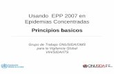 Usando EPP 2007 en Epidemias Concentradas