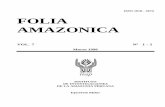 ISSN 1018 - 5674 FOLIA AMAZONICA - IIAP
