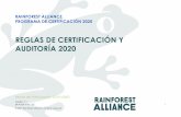 REGLAS DE CERTIFICACIÓN Y AUDITORÍA 2020
