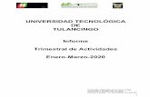 UNIVERSIDAD TECNOLÓGICA DE TULANCINGO Informe …