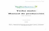 Yerba mate: Manual de producción - INYM