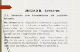 UNIDAD II.- Sensores
