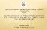 PROYECTOS DE INNOVACIÓN Y TRANSFERENCIA EN ÁREAS ...