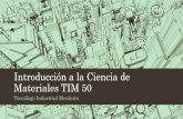 Introducción a la Ciencia de Materiales TIM 50
