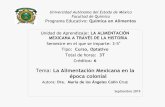 Tema: La Alimentación Mexicana en la época colonial
