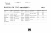 LLIBRES DE TEXT , curs 2021/22 1r ESO