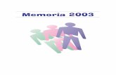 Memoria 2003 - PATIM