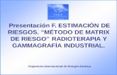 Presentación F. ESTIMACIÓN DE RIESGOS. MÉTODO DE …