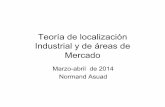 Teoría de localización Industrial y de áreas de Mercado