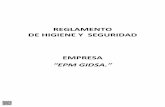 REGLAMENTO DE HIGIENE Y SEGURIDAD EMPRESA