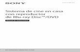 Sistema de cine en casa con reproductor de Blu-ray Disc™/DVD