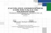 CATÁLISIS HOMOGÉNEA CON METALES DE TRANSICIÓN