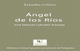 D. Ángel de los Ríos: vida y obra