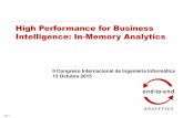 High Performance for Business Intelligence: In-Memory ...