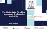 El Servicio Geológico Colombiano y la generación de ...
