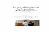 La acreditación en la Argentina - Auditoria Medica Hoy