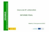 Cierre IPs 12-13 - SEPIE