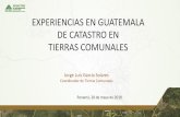 EXPERIENCIAS EN GUATEMALA DE CATASTRO EN TIERRAS …