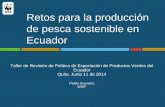 Retos para la producción de pesca sostenible en Ecuador