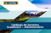 Catálogo de Servicios Académico – Administrativo