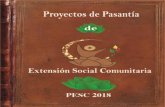 Proyectos de Pasantías de Extensión Social Comunitaria 1