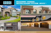 MASONRY VENEER INSTALLATION SYSTEM MVIS
