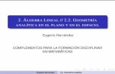 2. Álgebra Lineal // 2.2. Geometría analítica en el plano ...