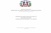 REPUBLICA DOMINICANA MINISTERIO DE OBRAS PÚBLICAS …