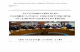 ACTA ORDINARIA Nº 64 CELEBRADA POR EL CONCEJO …