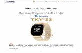 Manual de utilizare - Smartwatch fitness TKY-S3