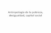 Antropología de la pobreza, desigualdad, capital social