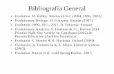 Bibliografía General - ECOLOGIA, GENETICA Y EVOLUCION