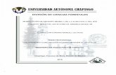 AGRADECIMIENTOS - División de Ciencias Forestales