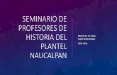 SEMINARIO DE PROFESORES DE HISTORIA DEL PLANTEL …