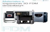 Materiales e impresoras 3D FDM deStratasys.