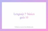 Lenguaje 7° básico guía 10
