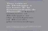 de Heidegger a las bases de la fenomenología de /Three ...