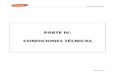 PARTE IV: CONDICIONES TÉCNICAS - Portal de Transparencia