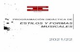 ESTILOS Y FORMAS MUSICALES - Conservatorio Profesional …