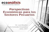 Perspectivas Económicas para los Sectores Pecuarios